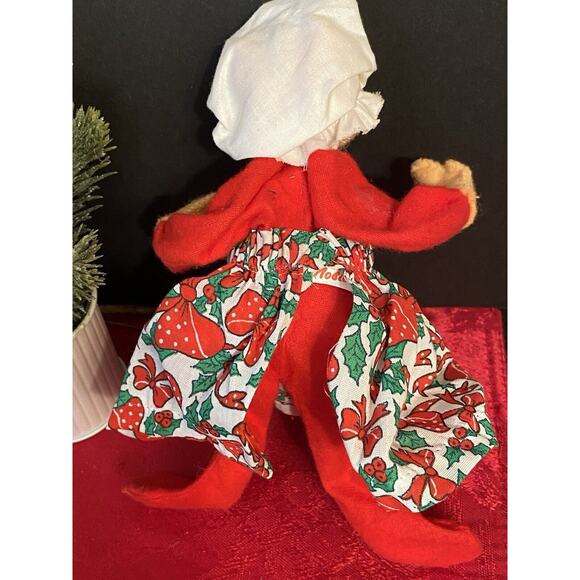 Vintage Annalee Christmas Doll Lot Mr & Mrs Claus & Mouse -‎ 1963/1965  Poseable - Picture 11 of 13